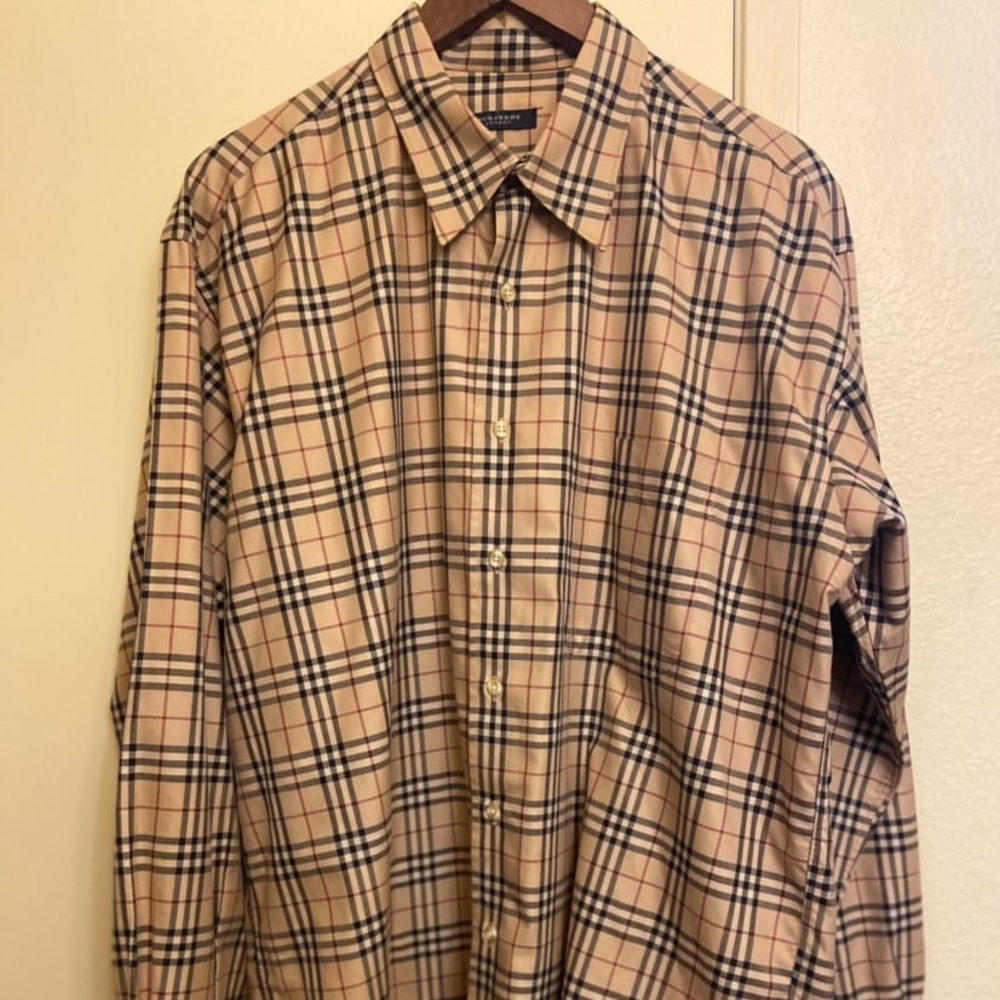 Men’s vintage check Burberry long sleeve